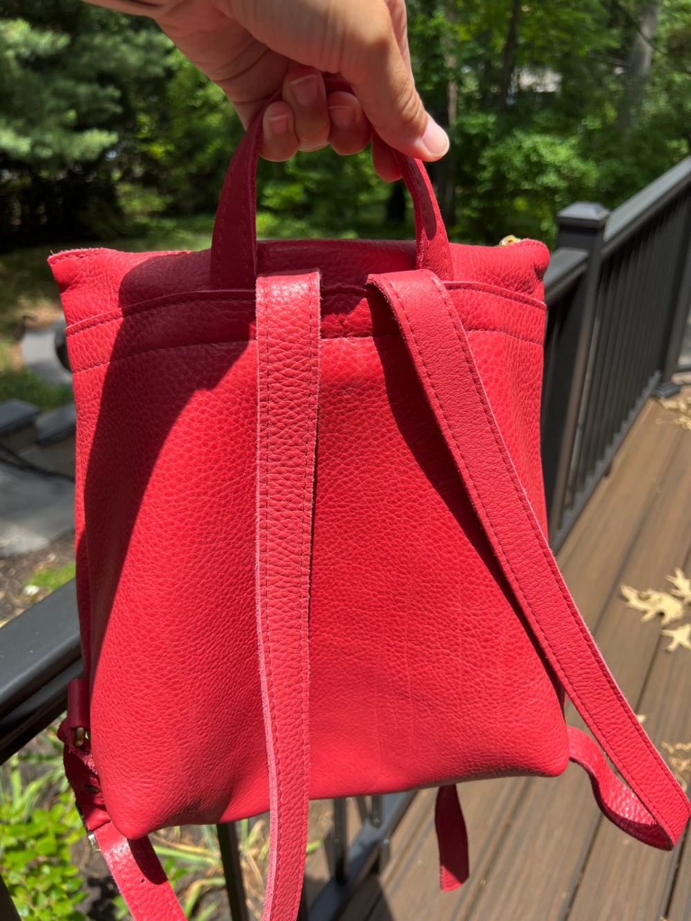 Portland Leather SUGAR classic zip backpack - Picture 2 of 4
